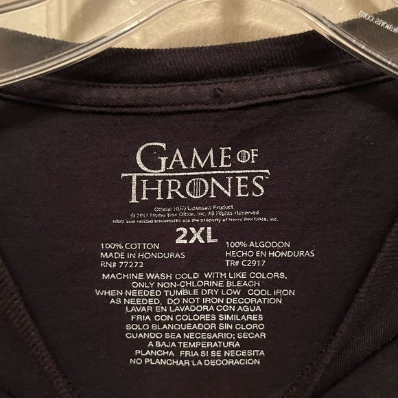 GAME OF THRONES Men’s I Drink And I Know Things Shirt Sleeve T-shirt. Sz 2XL. - Picture 4 of 4